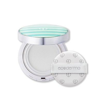 에코더마 퓨어 선쿠션 SPF50 PA 본품 민트 리뷰후기