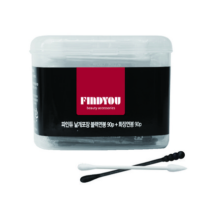 파인듀 낱개포장 블랙면봉 화장면봉