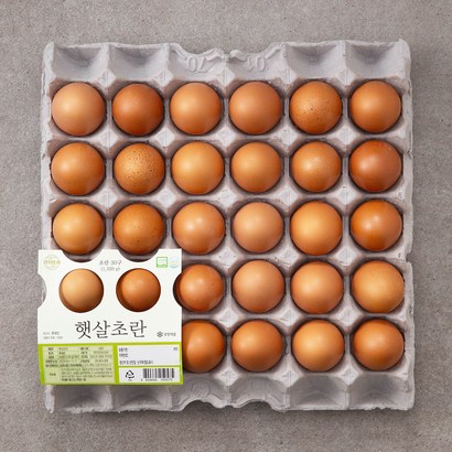 양지뜨레 무항생제 인증 햇살초란 30구