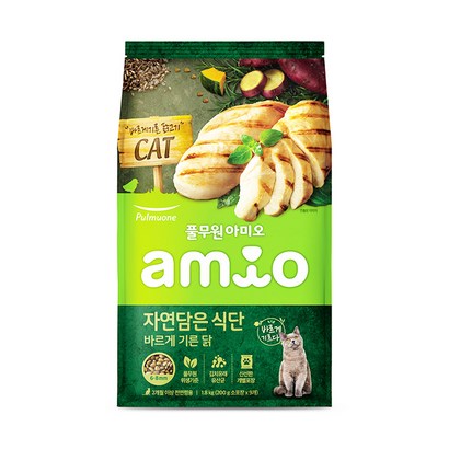 풀무원 반려동물 자연담은식단 캣 바르게 기른닭 건식사료