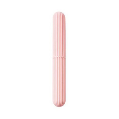 파스텔 여행용 칫솔 케이스 핑크