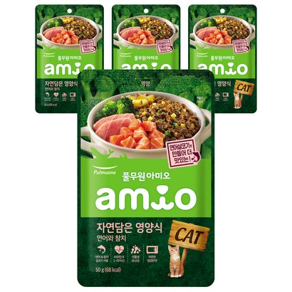 풀무원아미오 고양이 자연담은영양식 습식사료