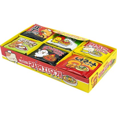 핑크풋 500 먹지마 라면 지우개 6종
