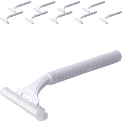 블루마켓 일회용 휴대 면도기 화이트