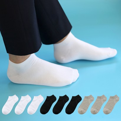 이지레그 남성용 심플스니커즈 발목 양말 10켤레
