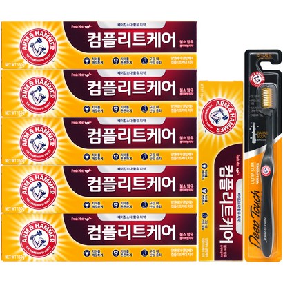 암앤해머 덴탈케어 컴플리트케어 베이킹소다 치약 딥터치 칫솔 랜덤발송