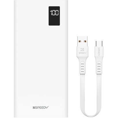 SEEDY 슬림핏 D 20W 고속충전 보조배터리 Ah 멀티단자 20W 8핀 케이블