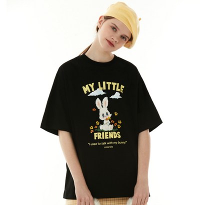 로라로라 여성용 WHITE BUNNY T-SHIRT TS-21332 리뷰후기