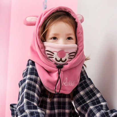 비단길 아동용 애니멀 후드 워머
