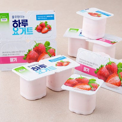 풀무원다논 하루 요거트 컵 딸기 16개입 리뷰후기