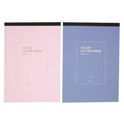 핑크풋 컬러 패드 편지지 2종