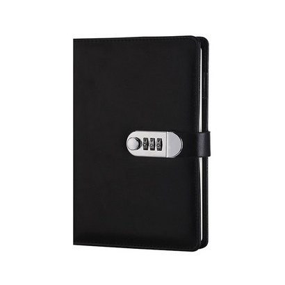 아리코 U가죽 잠금 다이어리 A5