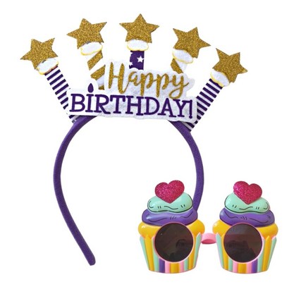 미미파티 생일 파티 축하 안경 머리띠
