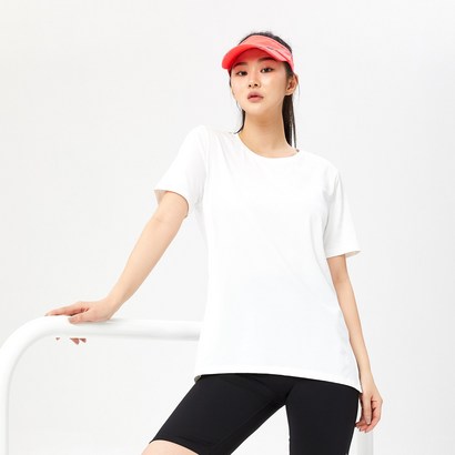 에크레아 여성용 SORONA 기능성 오버핏 반팔 티