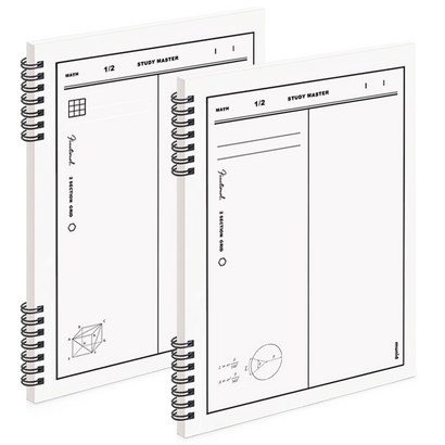 뮤니드 It srin 세로 2분할 수학 노트 그리드 라인