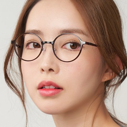 룩스토어 초경량 울템 동글이 뿔테 블루라이트차단 안경 U0009