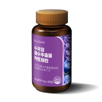 퍼펙토 수국잎 열수추출물 락토페린