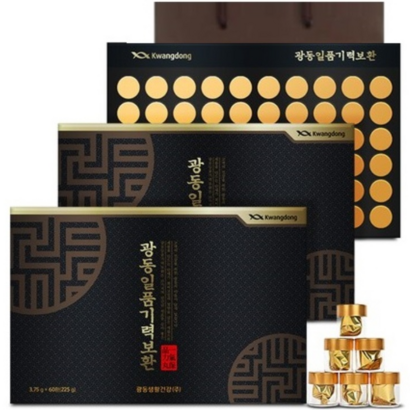 광동 명침향환 침향단 120환 쇼핑백 설 명절 부모님 선물세트 1개