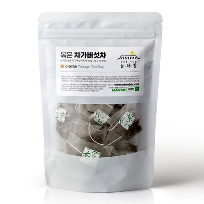 늘해찬 볶은 차가버섯 티백 차가버섯차 티백 삼각티백 대용량 리뷰 후기