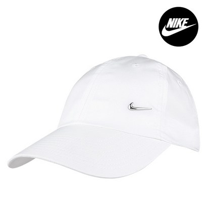 나이키 헤리티지86 메탈 스우시 캡 모자 화이트 943092-100
