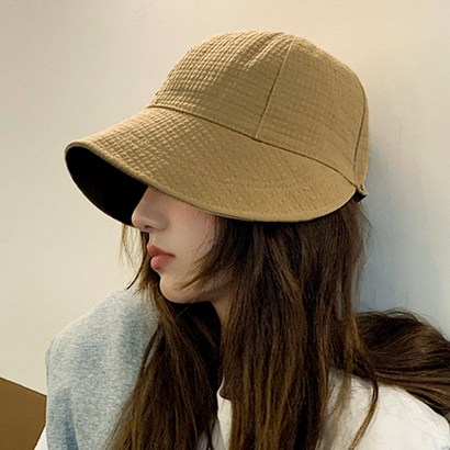 코욜하우키 여성 사계절 버킷햇 여자 벙거지모자 코듀로이 면 보넷햇 챙 모자