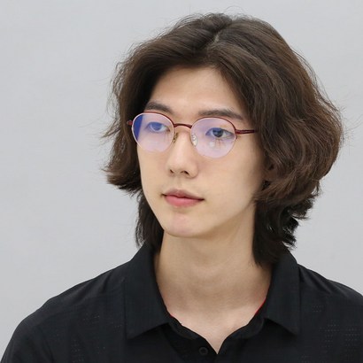 가볍고 텐션 좋은 O-SIX 콤비 동글이 안경테 국산 리뷰후기