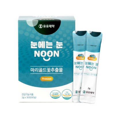 유유제약 눈에는눈 어린이 키즈 루테인 눈 영양제 30개입 1BOX