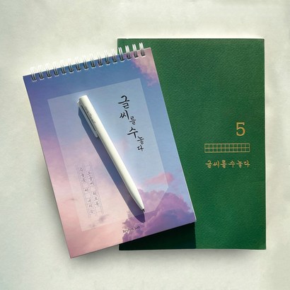 글씨를 수놓다 스타터 / 예쁜 손글씨 연습 악필 교정 글씨 잘쓰는법 필사 노트 책