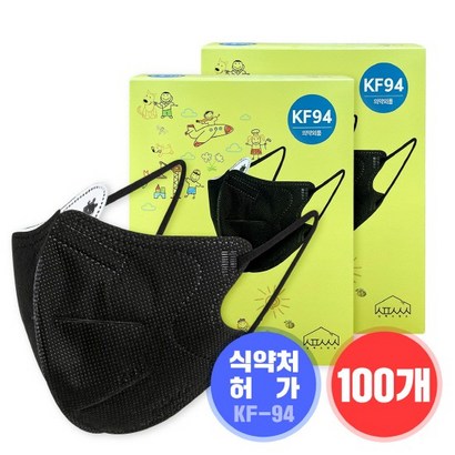 기타 오늘의 마스크 보건용 KF94 소형 블랙 100매
