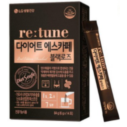 리튠 다이어트 에스카페 블랙로즈 14포X2개