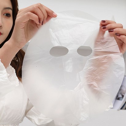 새로이 일회용 비닐 마스크 페이스 보습 투명 얼굴 커버