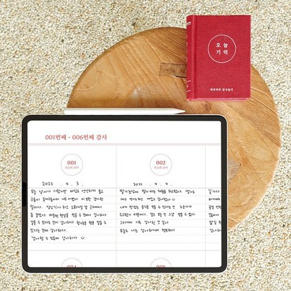 리훈 오늘기억 일기장 다이어리 굿노트 아이패드 DF 속지 3년 감사