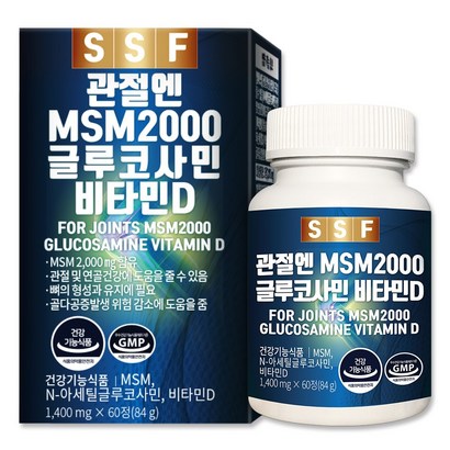 순수식품 관절 S 1500 글루코사민 비타민D 엠에스엠 1박스