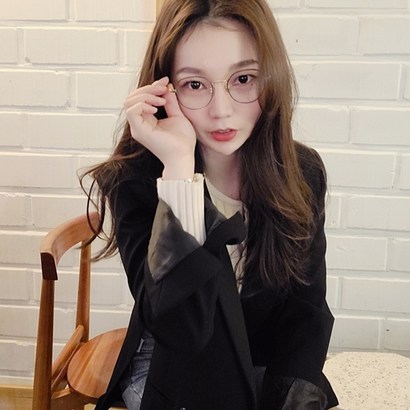 국산 자체제작 블루라이트 차단 시력보 모니터 뿔테 안경테