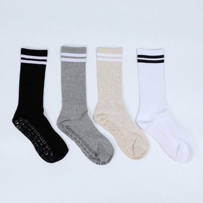 세이드 남녀공용 논습립 필라테스 요가 양말 혼합 4켤레