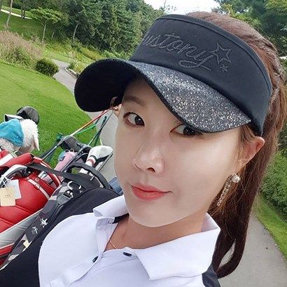 여성 골프모자 여름 썬캡 바이저 사은품 골프볼마커