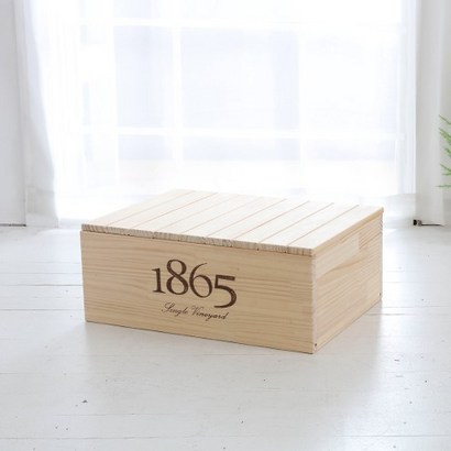 1865 원목 와인박스 나무상자 3개