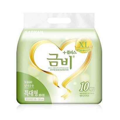 금비 성인용기저귀 팬티형기저귀 특대형 80매