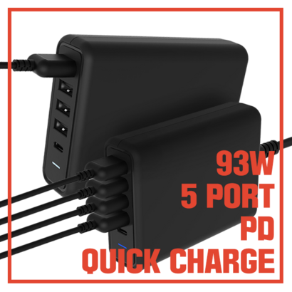 쓰리띵스 5포트 멀티 고속 충전기 USB-C D 93W