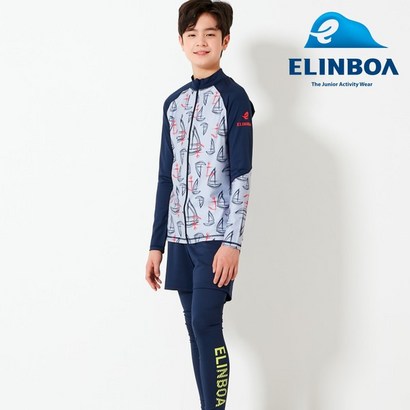 엘인보아 주니어 래쉬가드 집업 요트그레이 반바지상하 리뷰후기