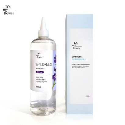 잇츠마이플라워 실내 화장실 대용량 디퓨저 실내방향제 리필 디퓨저스틱 화이트머스크