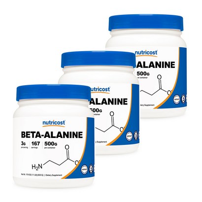 뉴트리코스트 베타 알라닌 파우더 1서빙 167회분 1개 1서빙 167회분 Beta-Aanine Powder 3개 리뷰후기