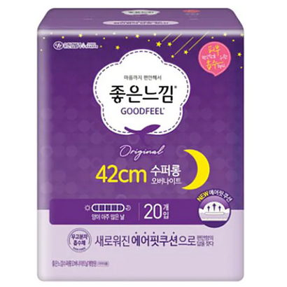 좋은느낌 에어핏 쿠션 수퍼롱 생리대 날개형 20개입