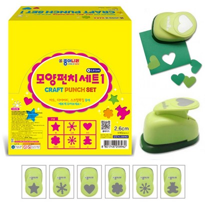 종이나라 모양펀치 6종세트-1번