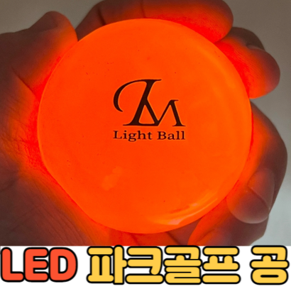 웰플레이 ED 파크골프공 파크골프 야광공 형광 파크볼 파크공 야간 파크볼 야광