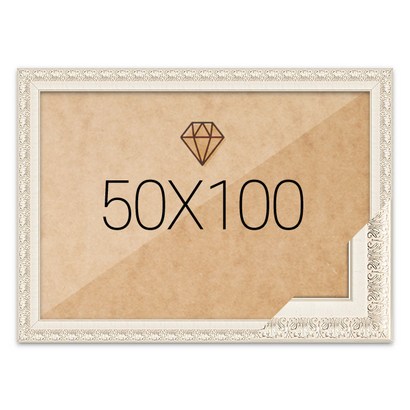 보석십자수액자 50x100 고급형 매트화이트