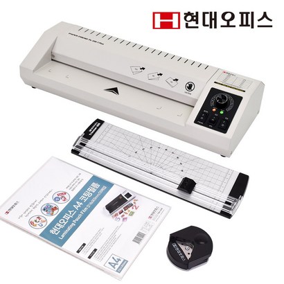 현대오피스 페이퍼프랜드 사무용 러 A3코팅기 -330-1 usA4코팅지재단기코너라운더