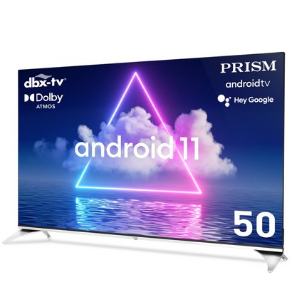 프리즘 50인치 안드로이드11 스마트 UHDTV A5011i 크롬캐스트 블루투스51지원