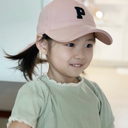 뽀뽀뽀 유아 아동 P 캡모자 야구캡 볼캡 사계절 남아 여아 캡 모자 리뷰후기