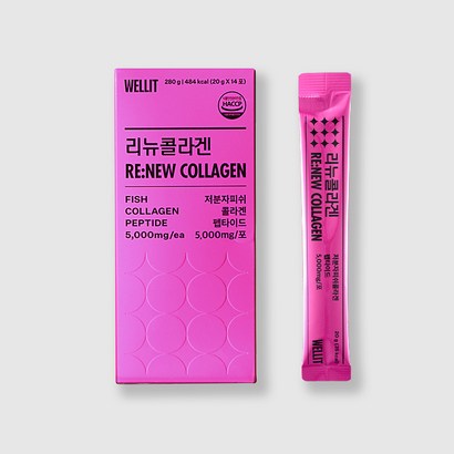 웰릿 리뉴 피쉬 콜라겐 펩타이드 콜라겐/히알루론산